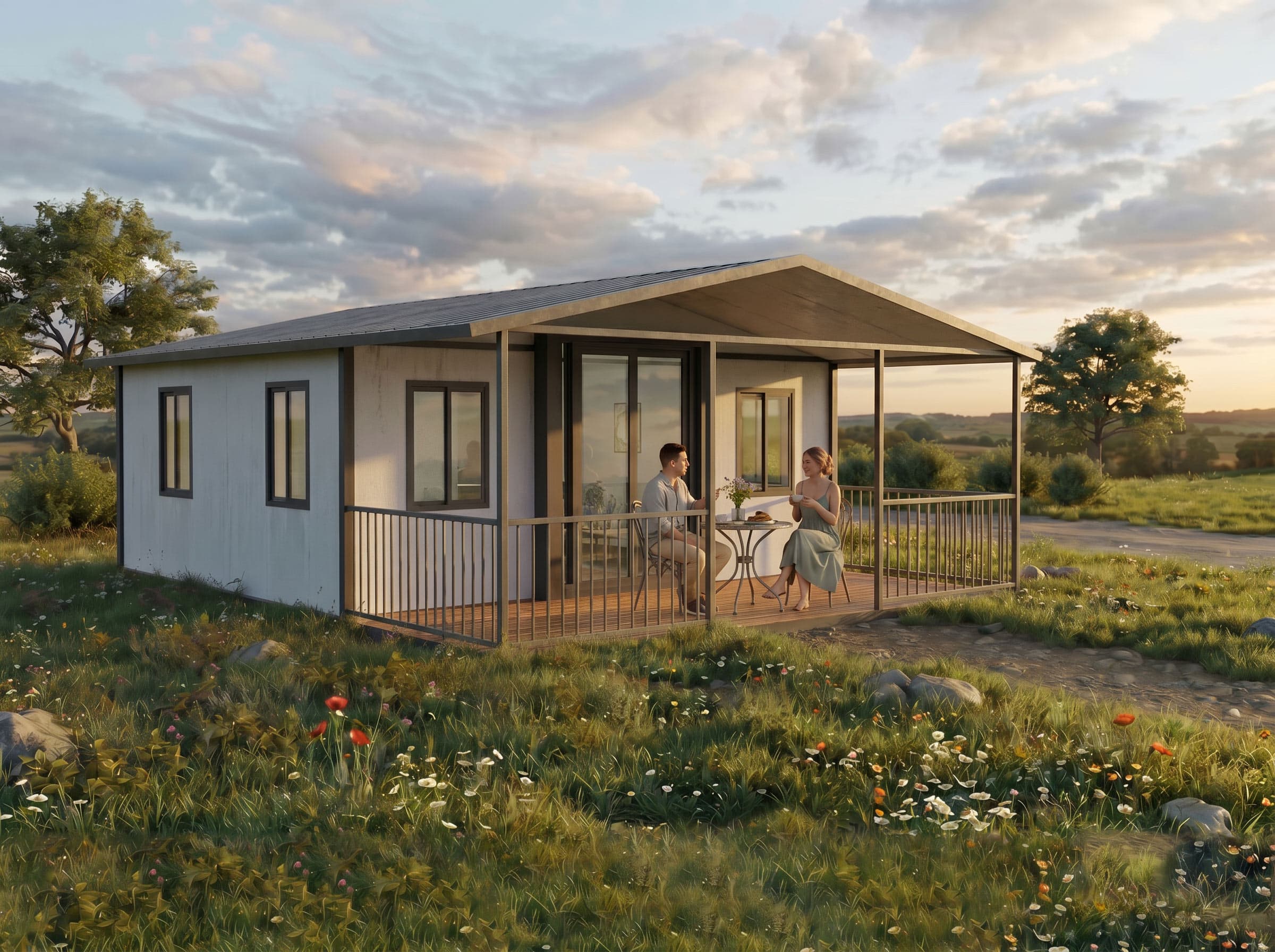 Casas listas para vivir, con cocina, baño y acabados. Te ayudamos a elegir el modelo y a comprobar si puede instalarse en tu terreno.
